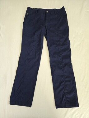Duluth Trading Dry On The Fly Pants Slim Leg Stretch Flex Comfort Blue 12×31